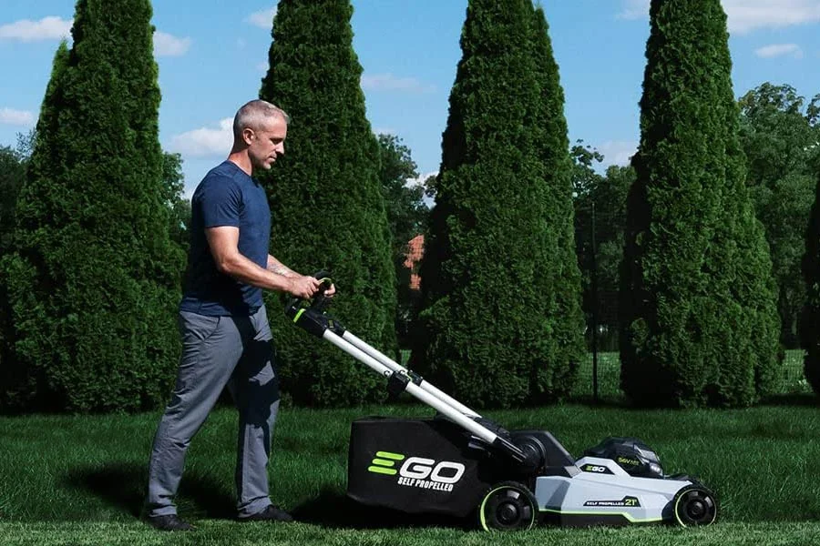 best rated battery lawn mower